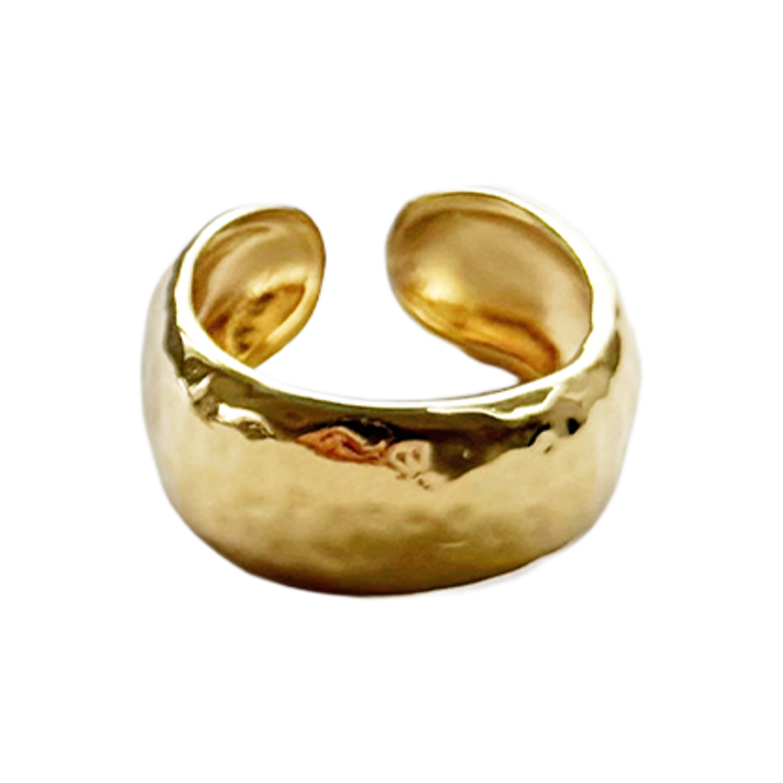 L262MRI010 lovememonster Bold Rough Ring GOLD