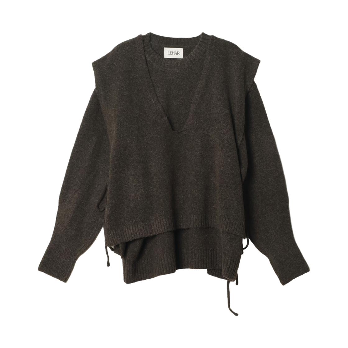 메종르하르 빌리브 니트 SET (라운드니트+니트조끼) 3color(maisonlehar Believe Knit Set (Roundknit+Knitvest) 3color) - 3