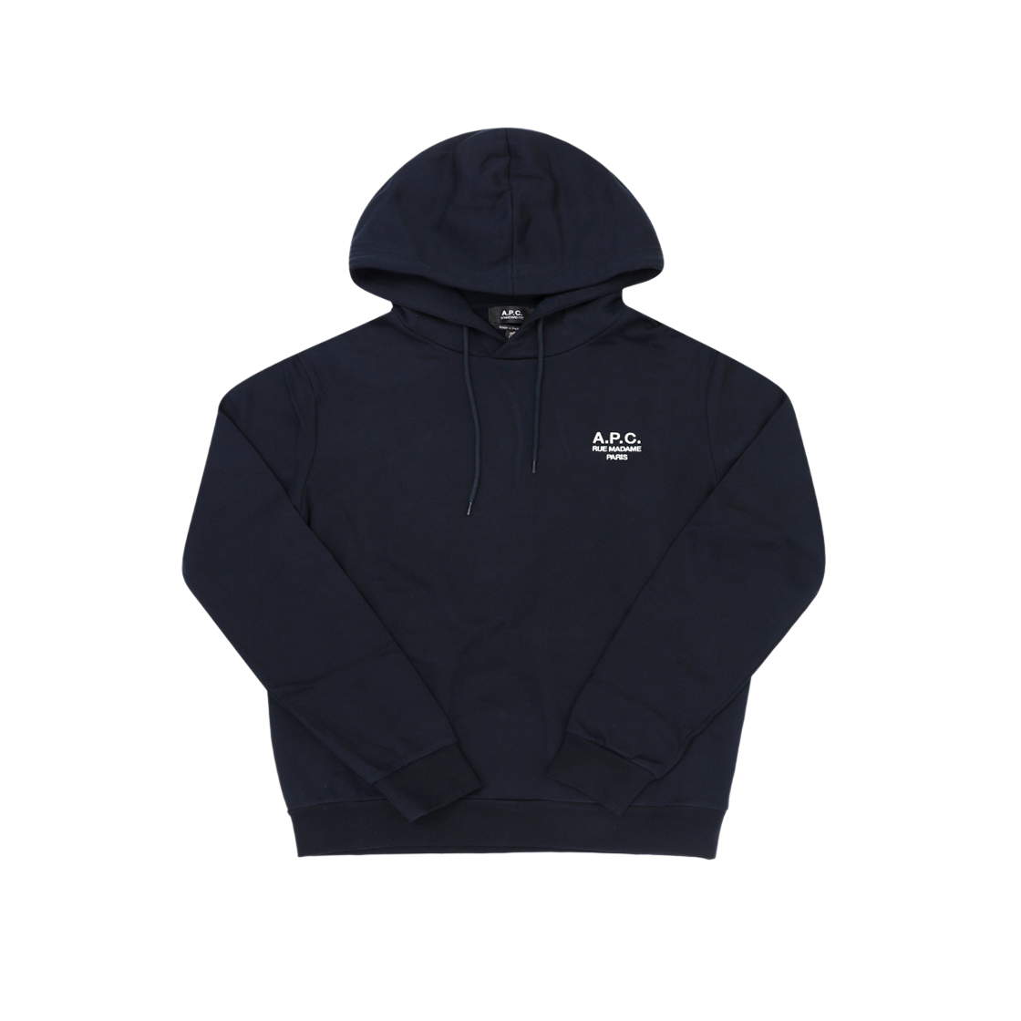 COHBV M27914 TIQ DARK NAVY/ECRU [15% 쿠폰] A.P.C. Standard Rue Madame Hoodie Dark Navy