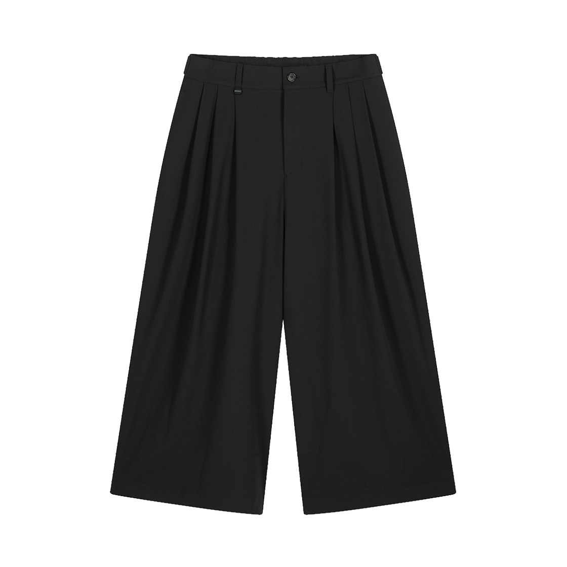 ZI5PT515BK ZIOSONGZIO Multi Tuck Crop Wide Pants Black