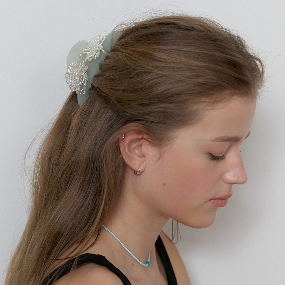 러브미몬스터 샤이닝 비즈 헤어 집게핀 퓨어민트(lovememonster Shining Beads Hair Clip PURE MINT) - 2