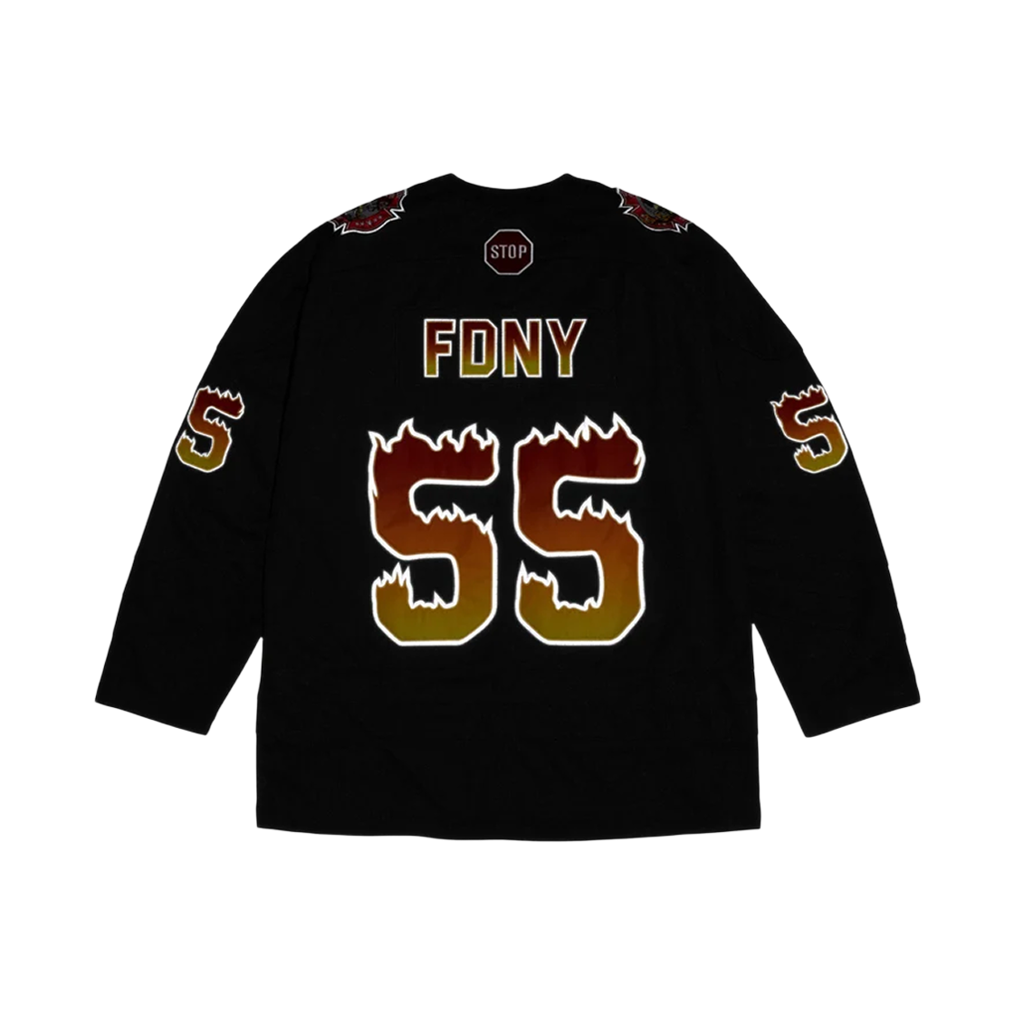 슈프림 x FDNY 하키 저지 블랙 - 26FW(Supreme x FDNY Hockey Jersey Black - 26FW) - 4