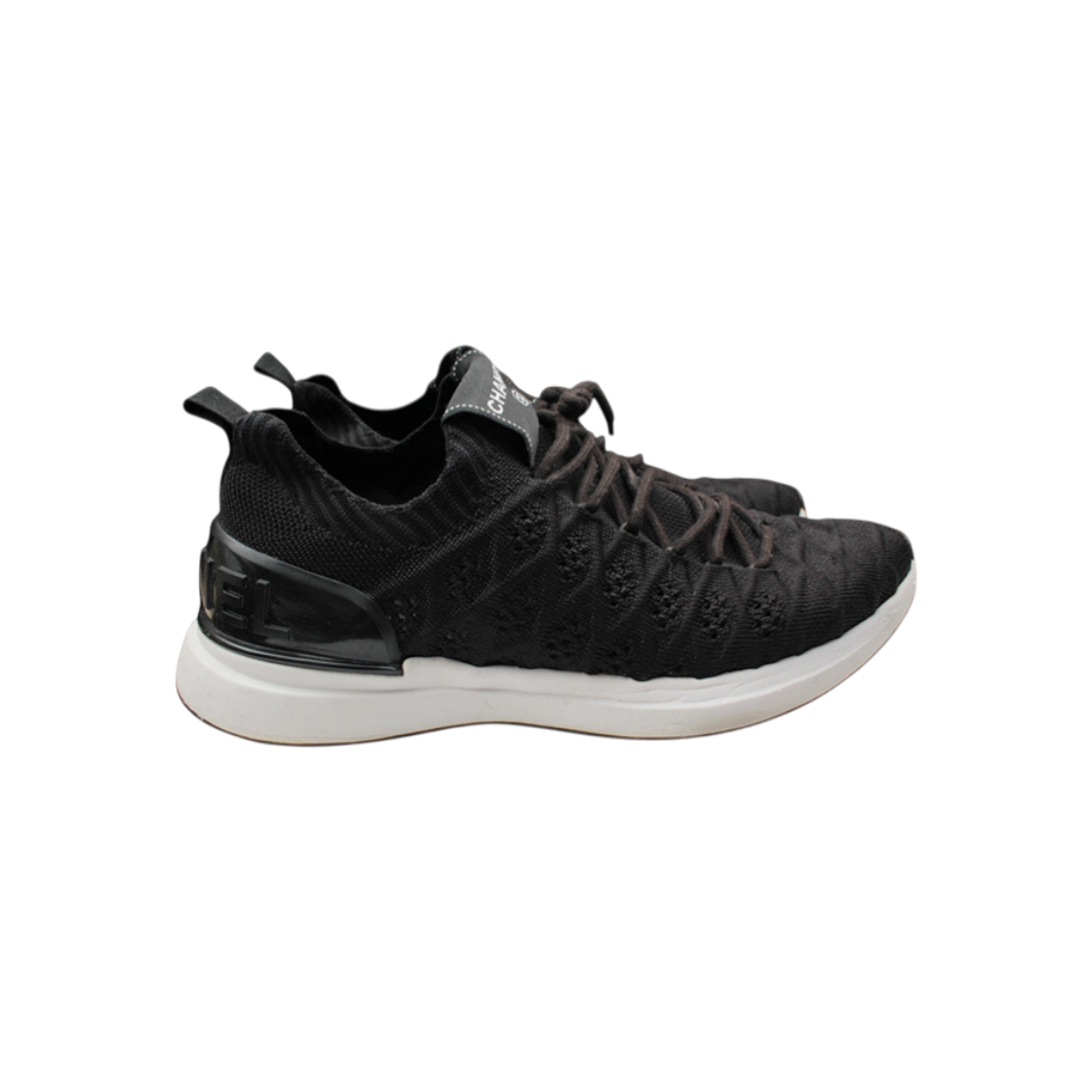 ITQ38B4ON9CI Chanel Black Knit Men Sneakers