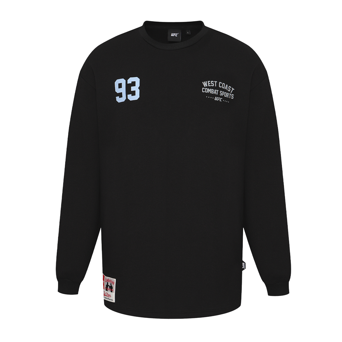 UFC WCFC 93 오버핏 긴팔 티셔츠 블랙 U2LSX3302BK(UFC WCFC 93 OVERSIZED FIT LS BLACK U2LSX3302BK)