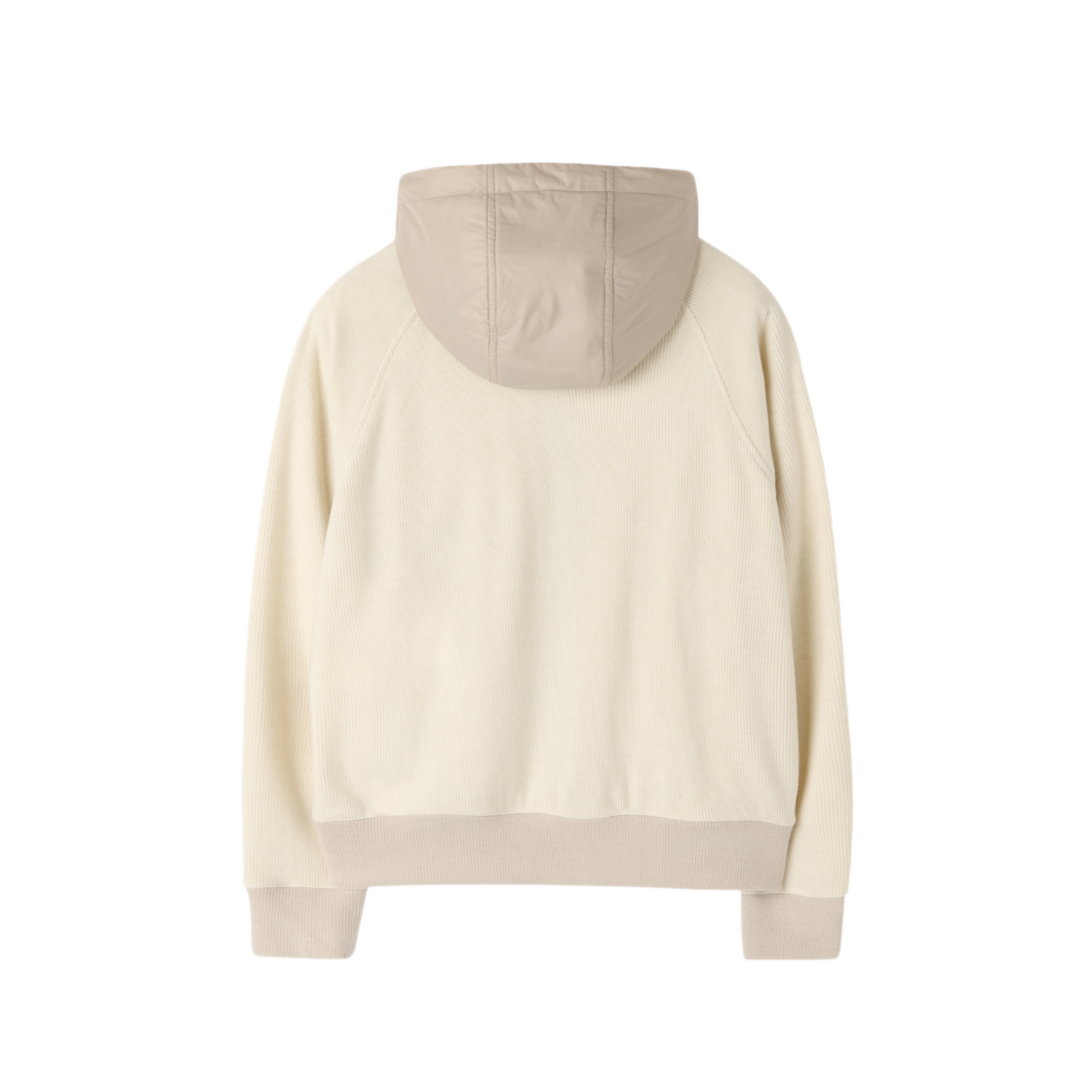 브롬톤 런던 우먼 코듀로이 후디드 집업 아이보리(BROMPTON LONDON W Corduroy Hooded Zip-Up Ivory) - 2