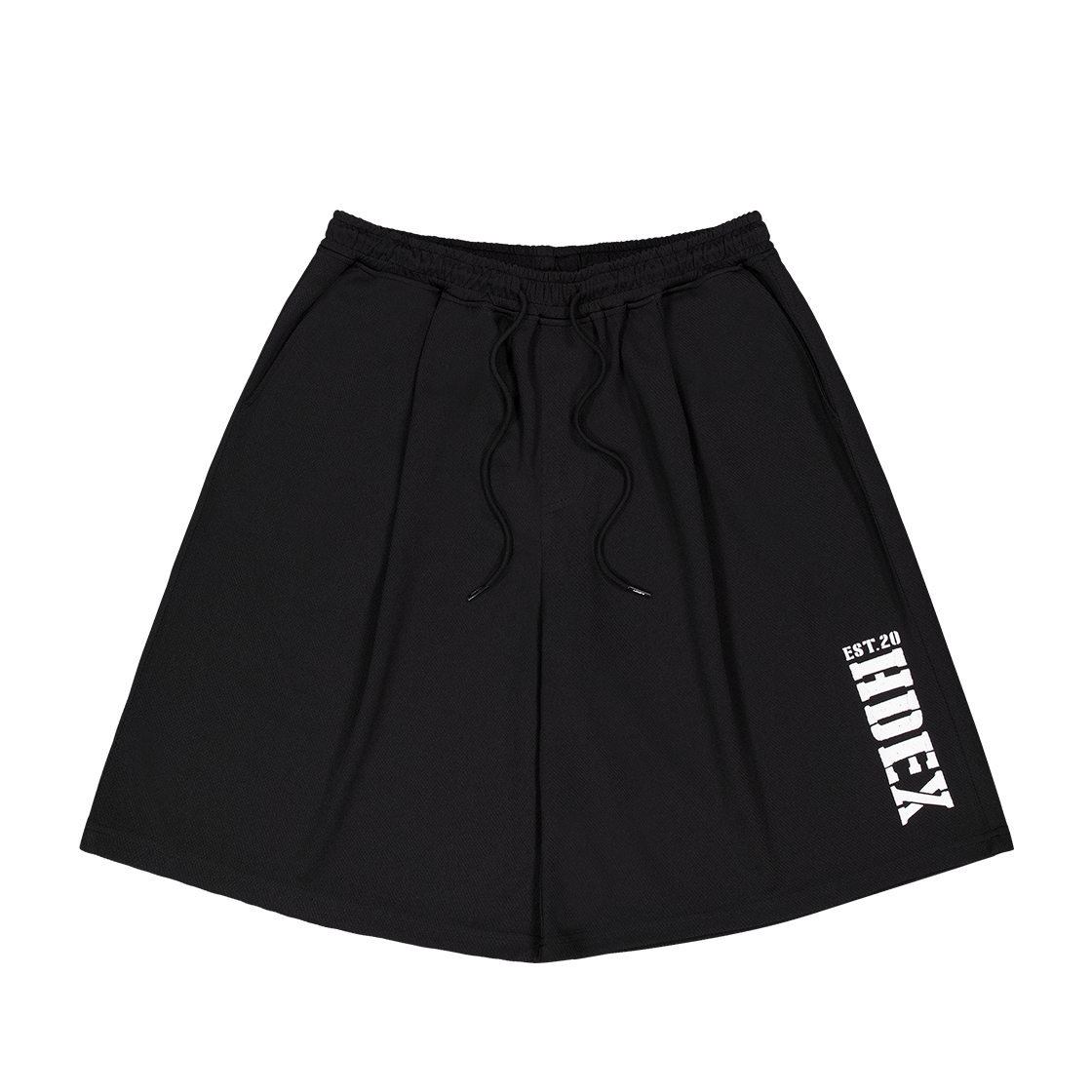 H251MLRHP030BK HDEX Classic Pintuck Mesh Shorts Black