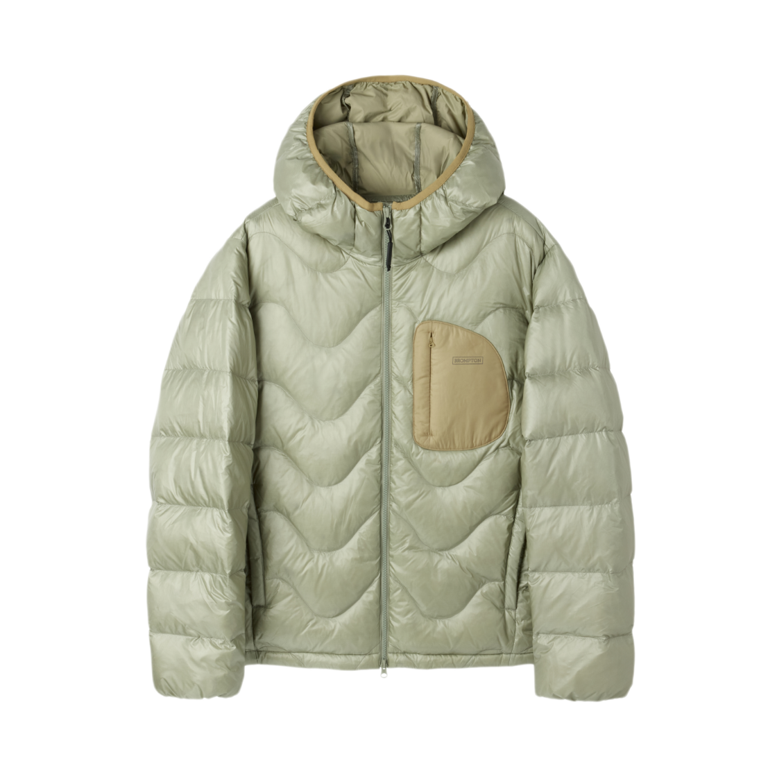 P264MDW141665 BROMPTON LONDON Airshift Flow Down Jacket Light Khaki
