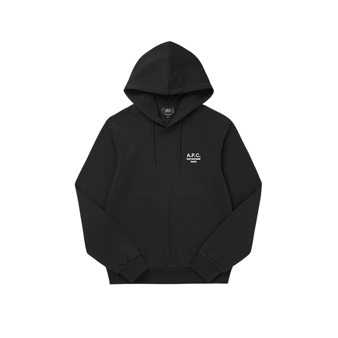 COHBV M27914 TZC NOIR/BLANC [15% 쿠폰] A.P.C. Standard Rue Madame Hoodie Black White