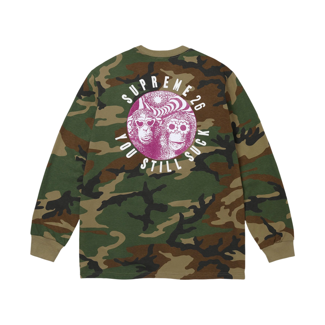 슈프림 유 스틸 썩 롱슬리브 티셔츠 우드랜드 카모 - 26FW(Supreme You Still Suck L/S T-Shirt Woodland Camo - 26FW) - 2