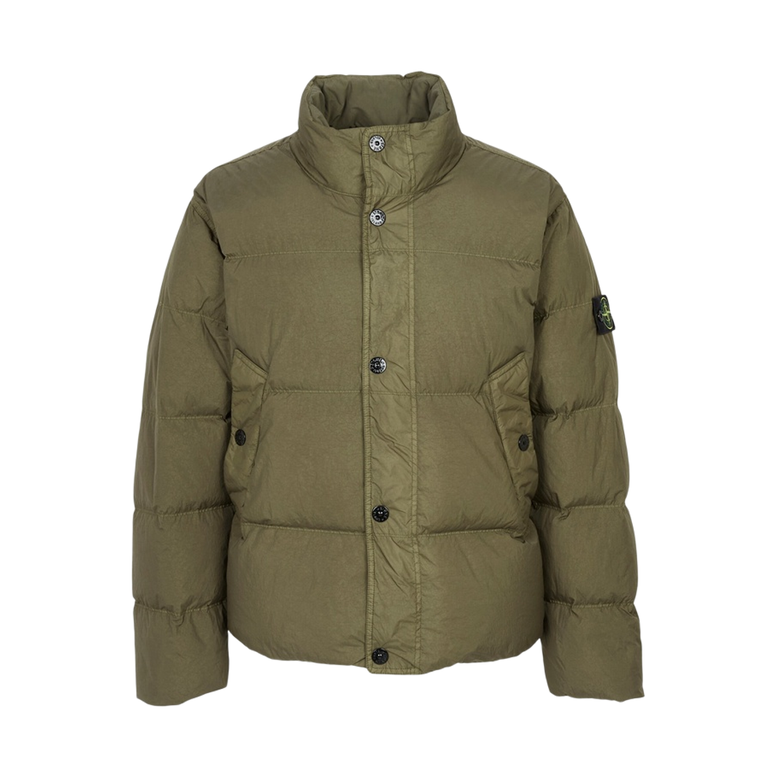 L2S1541001-09S0A23-V005G Stone Island 4100109 Crinkle Reps Ny Wind Resistant Anti Drop Down Jacket Military Green - 26FW