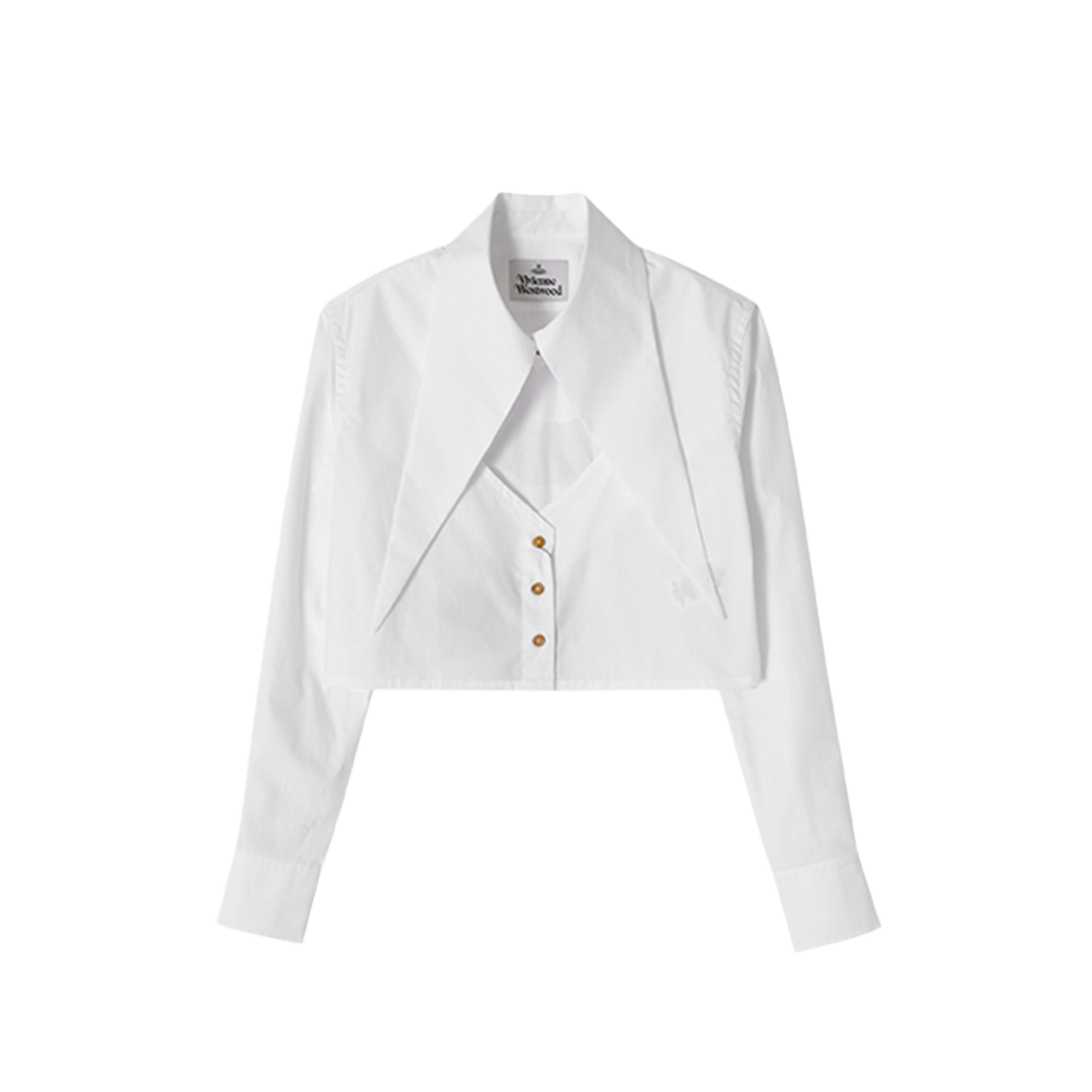 1501005U W009Q A401 [25% 쿠폰] (W) Vivienne Westwood Cut Off Heart Shirt White
