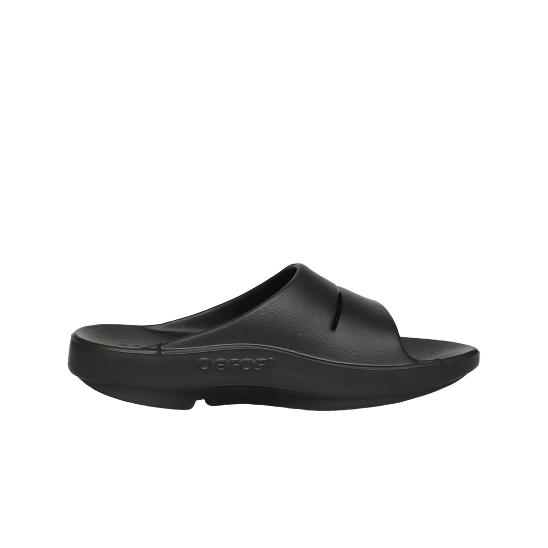 1100_BLACK Oofos Ooahh Slide Black