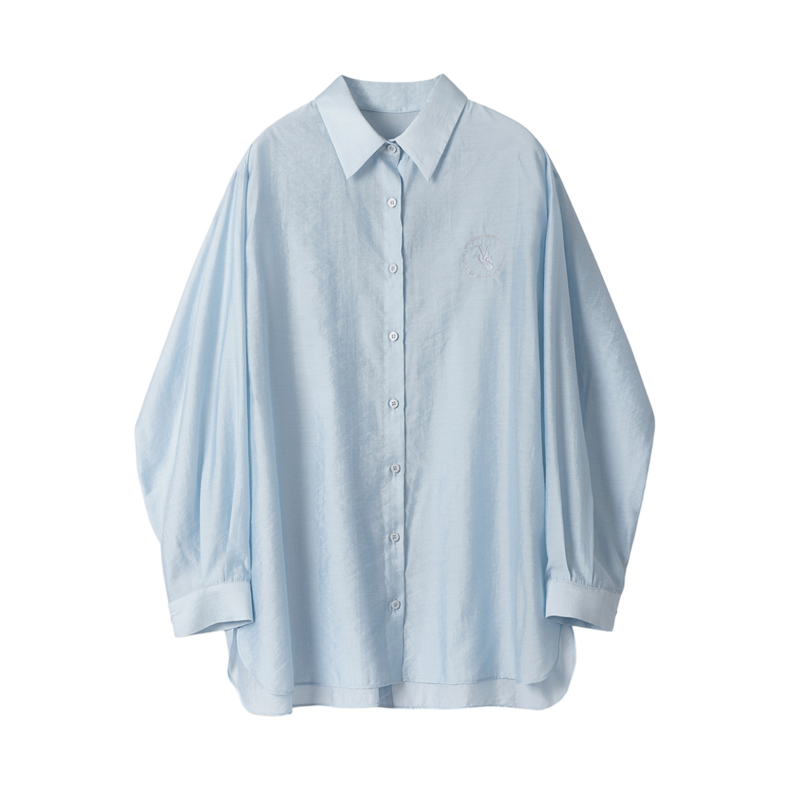 비바셔스 미누 백 슬릿 셔츠 블루(VIVACIOUS Minou Back Slit Shirt BLUE)
