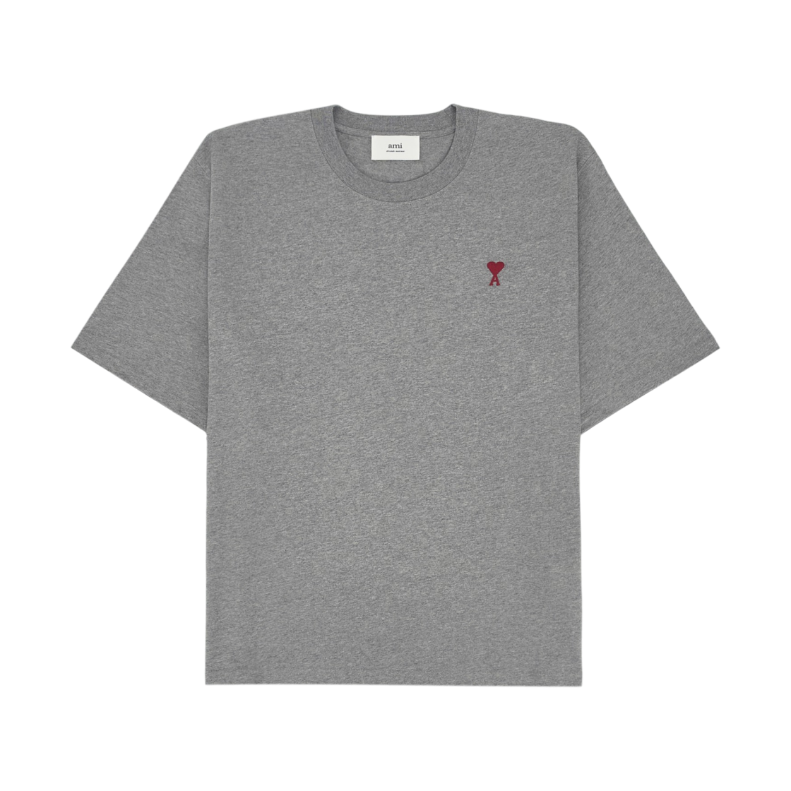 BFUTS005-726-055 AMI de Coeur Boxy Fit T-Shirt Heather Grey