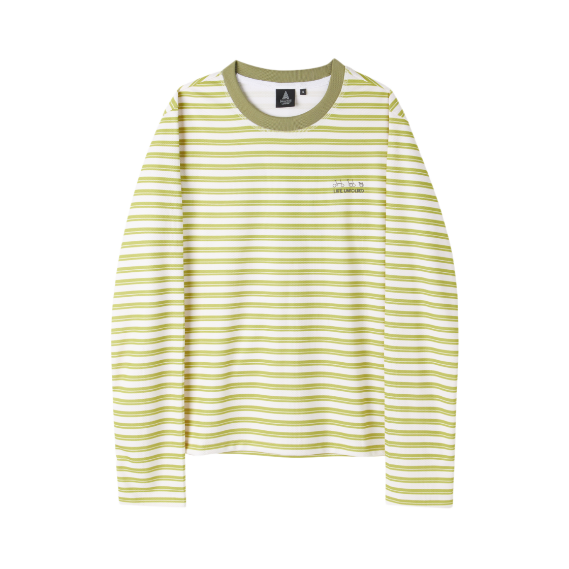 P263WTS105053 BROMPTON LONDON W Mesh Graphic T-Shirt Lime