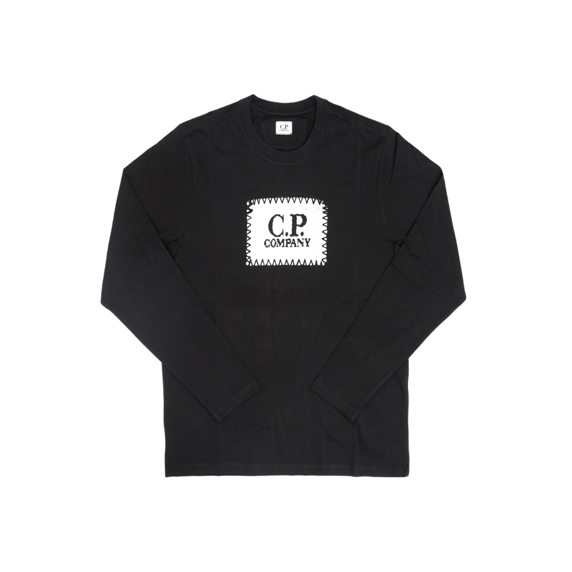 RCCMTS724A 005100W 999 [25% 쿠폰] C.P. Company Logo Print Long Sleeve T-Shirt Black - 26SS