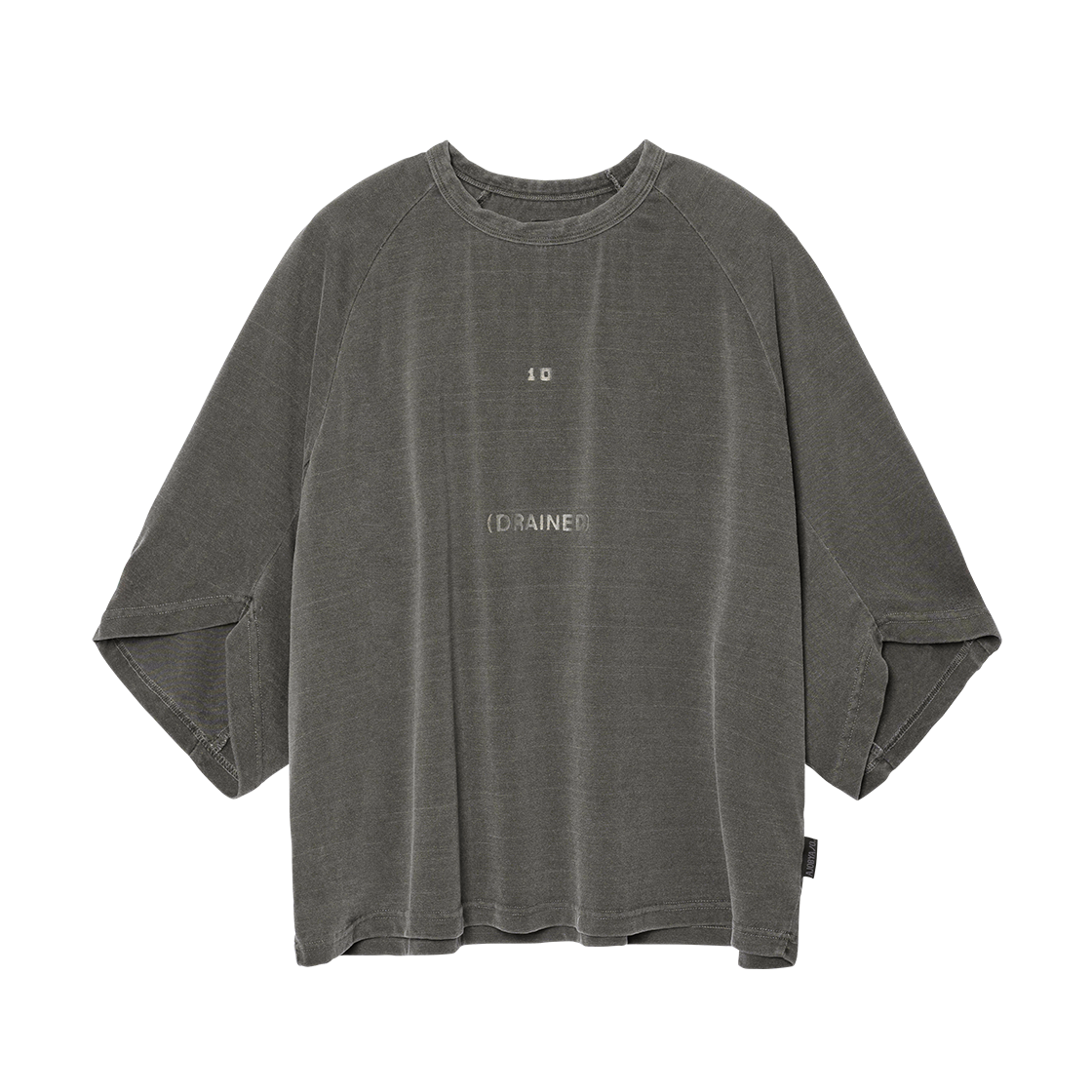 아조바이아조 워시드 더 미 데케이드 스컬프티드 티셔츠 차콜(AJOBYAJO Washed The Me Decade Sculpted Raglan T-Shirt CHARCOAL) - 1