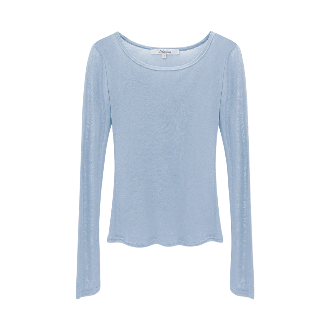 VV61TS08BL VIVACIOUS Nuage See-through Span Tee BLUE