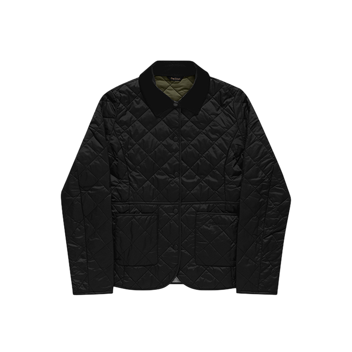 LQU1012 BK91 [25% 쿠폰] (W) Barbour Deveron Quilted Jacket Black Olive