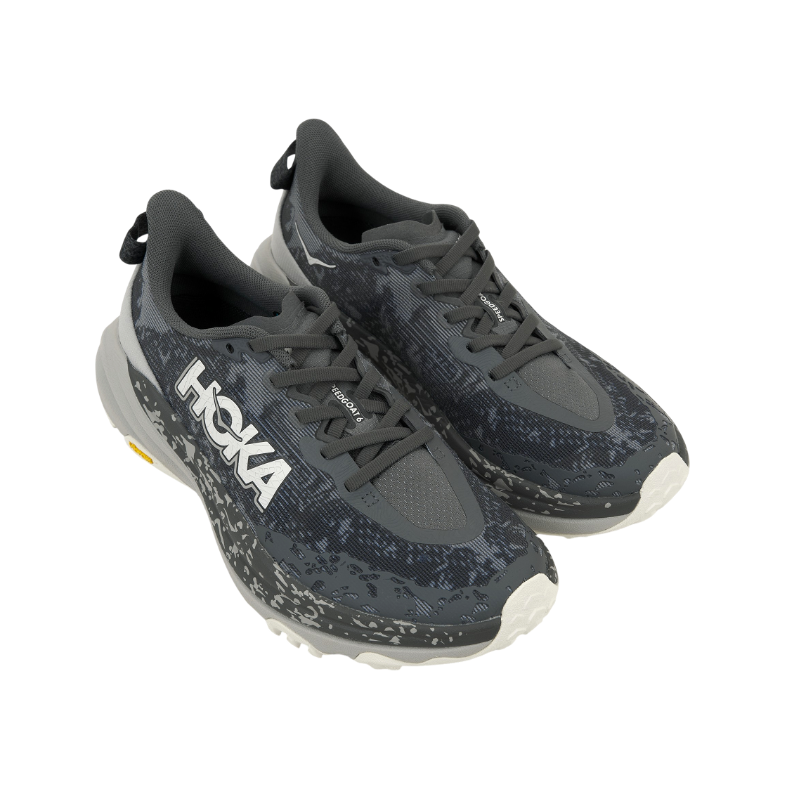 (W) 호카 스피드고트 6 새틀라이트 그레이 스타더스트 - 와이드((W) Hoka Speedgoat 6 Satellite Grey Stardust - Wide) - 4