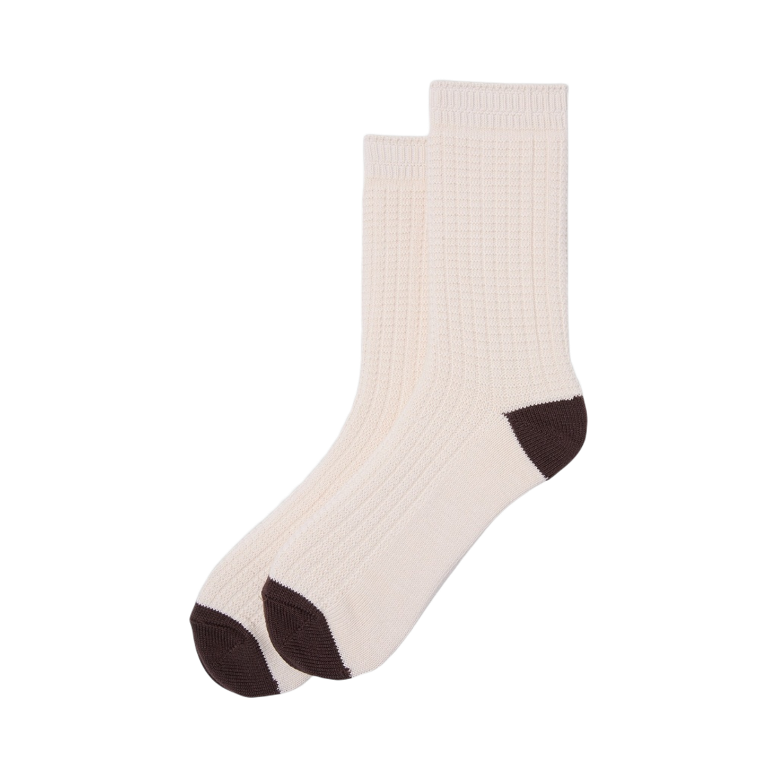 CALAX26515IVX Customellow Textured Socks Ivory
