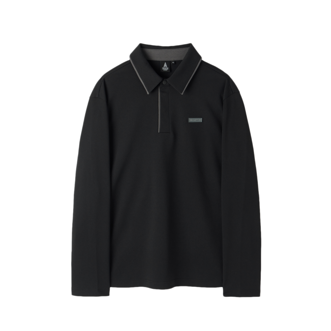 P263MPL120099 BROMPTON LONDON Collar T-Shirt Black