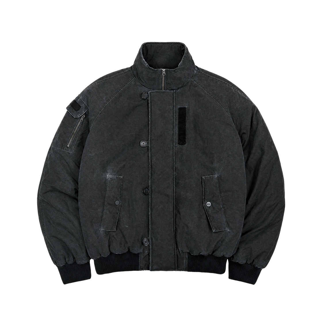 에이치덱스 워시드 봄버 자켓 차콜(HDEX Washed Bomber Jacket Charcoal) - 1