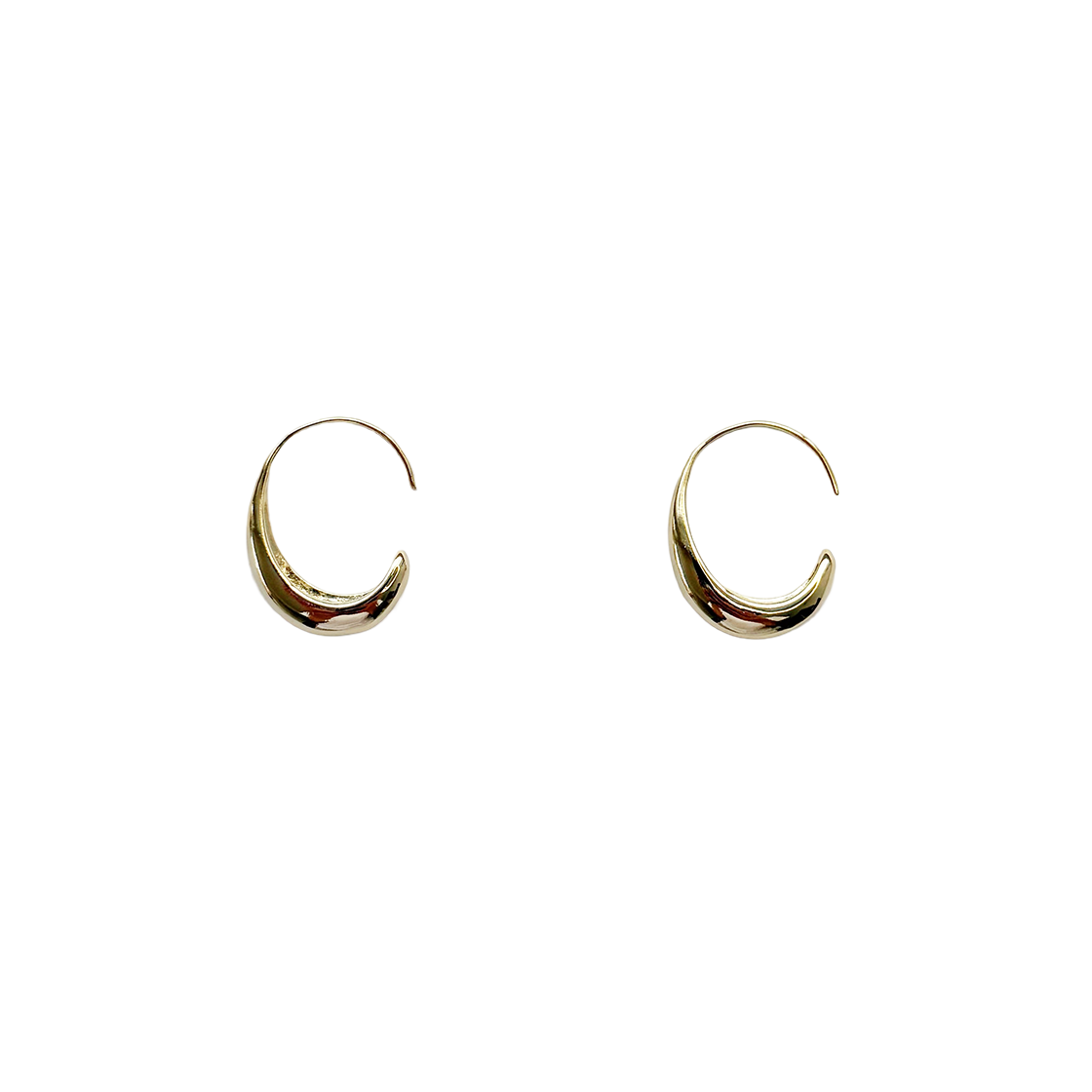 러브미몬스터 슬림 잎 귀걸이 골드(lovememonster Slim Leaf Earrings GOLD)