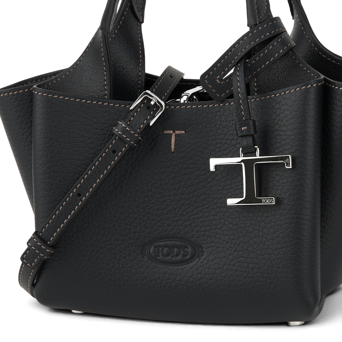 토즈 레더 마이크로 백 블랙(Tod's Bag in Leather Micro Black) - 5