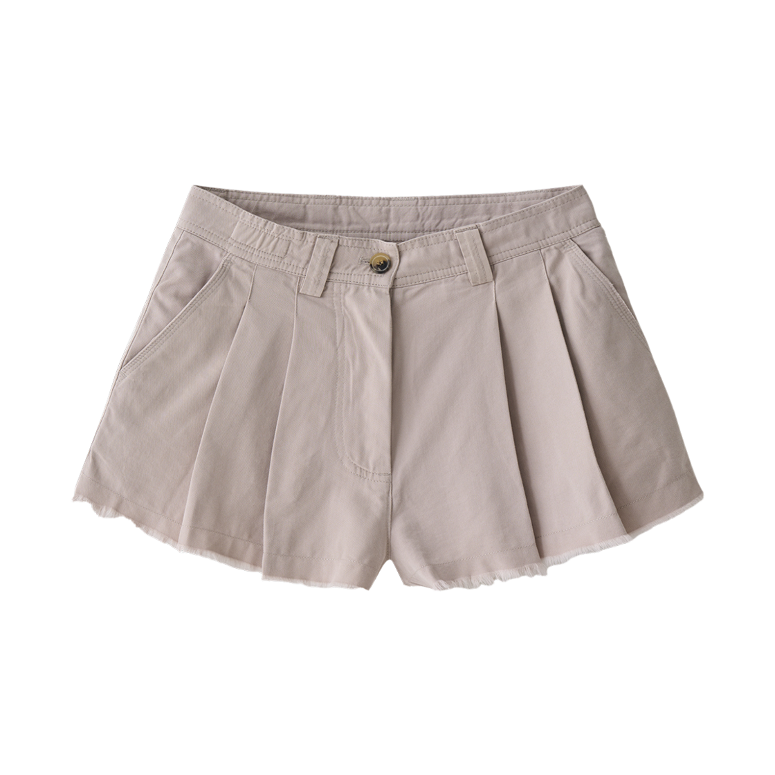 twdkr124 Tuewid 006 Pleated Bermuda Pants In Washed Fog Grey 0 Size