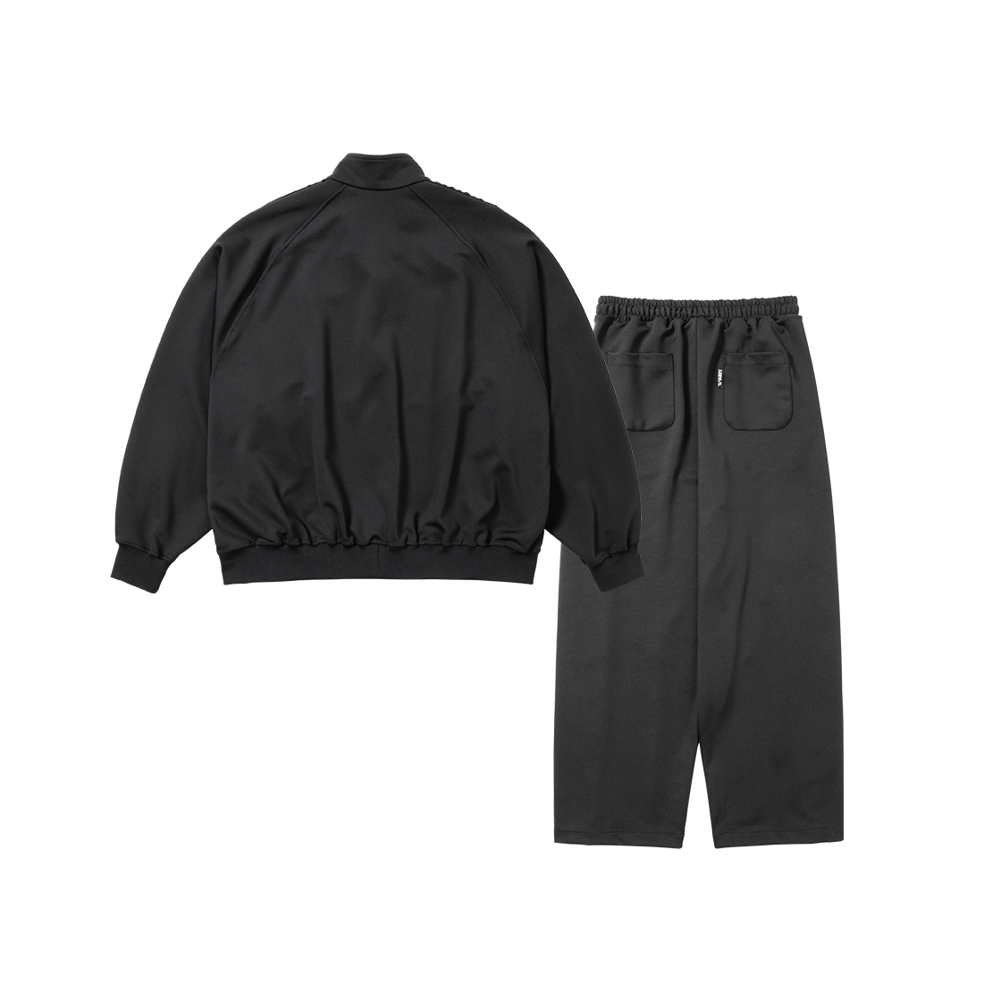아조바이아조 멀티 레이스 트림 래글런 트랙 셋업 블랙(AJOBYAJO SET Multi Lace Trim Raglan Track Set-Up Black) - 2