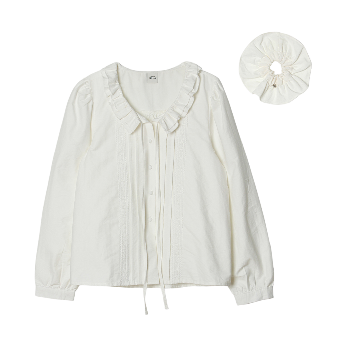 P0000RLG maisonlehar Rendezvous Blouse (Scrunchie SET) 2color