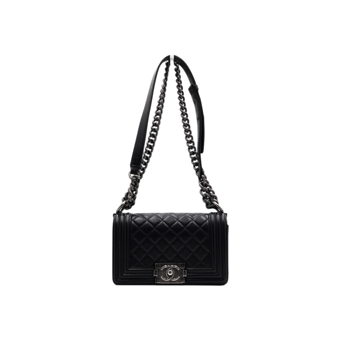 ITQPALMNTRSO Chanel Boy Chanel Small Shoulder Bag Black