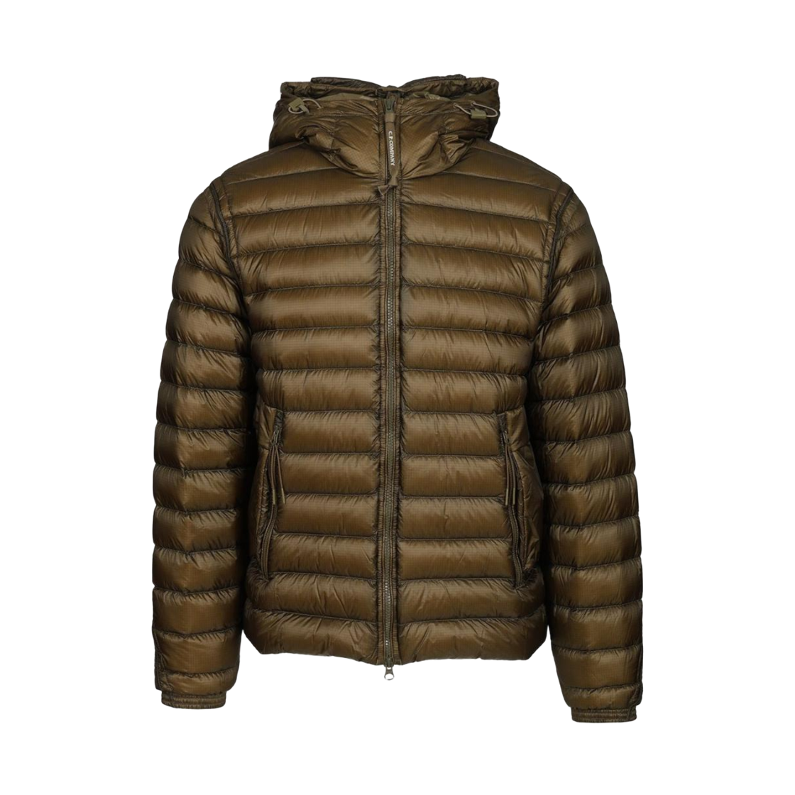21CMOW126A110416A683 C.P. Company D.D. Shell Hooded Goggle Down Jacket Ivy Green - 26FW