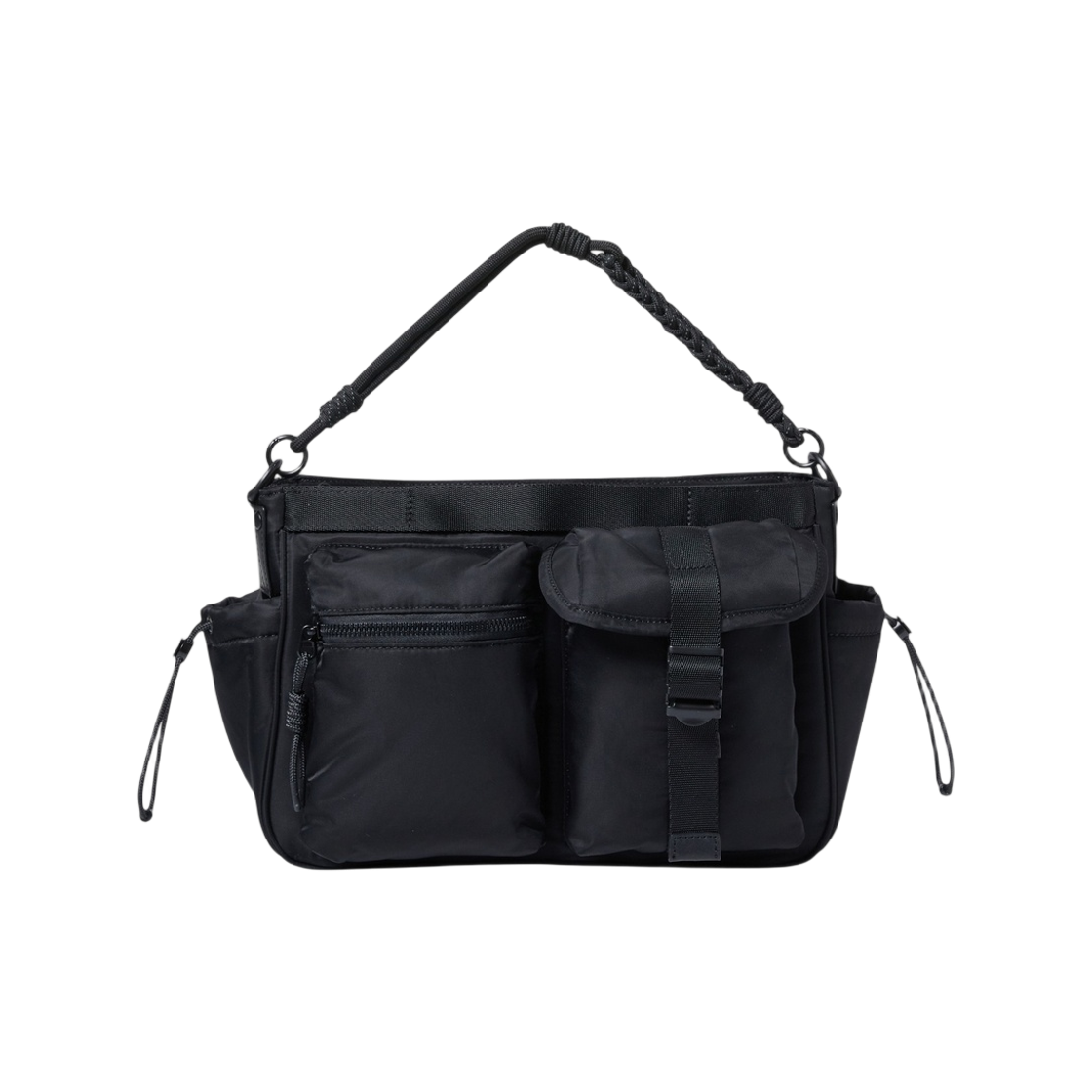 CABAX26512BKX Customellow Nylon Crossbody Bag Black