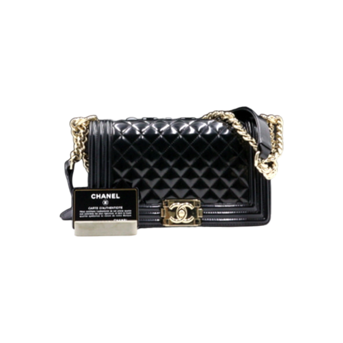 ITOURO8O3GE3 Chanel Boy Chanel Medium Shoulder Bag Black