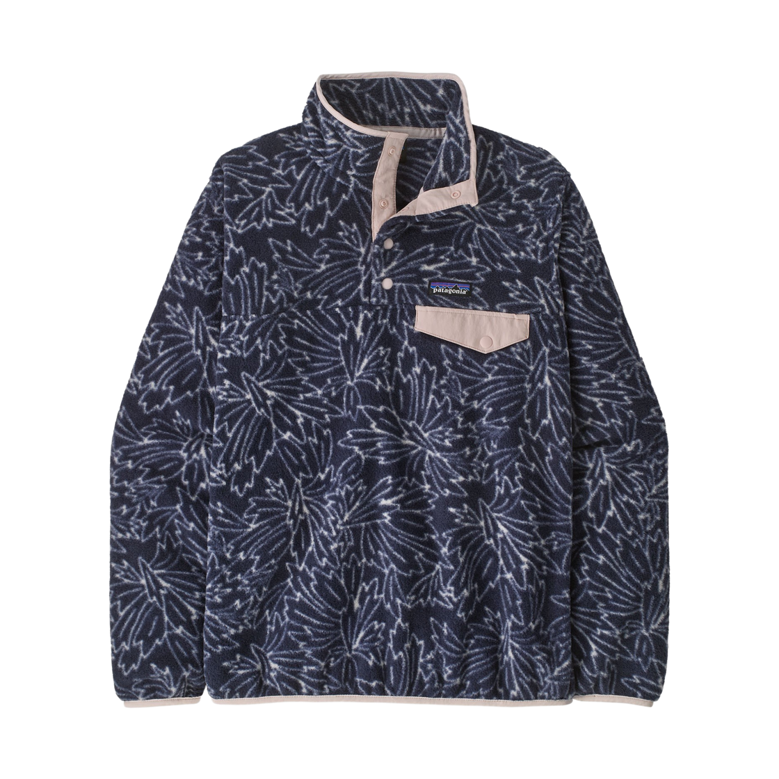25455 (W) Patagonia Lightweight Synchilla Snap-T Pullover Saxifrage Sunken Blue