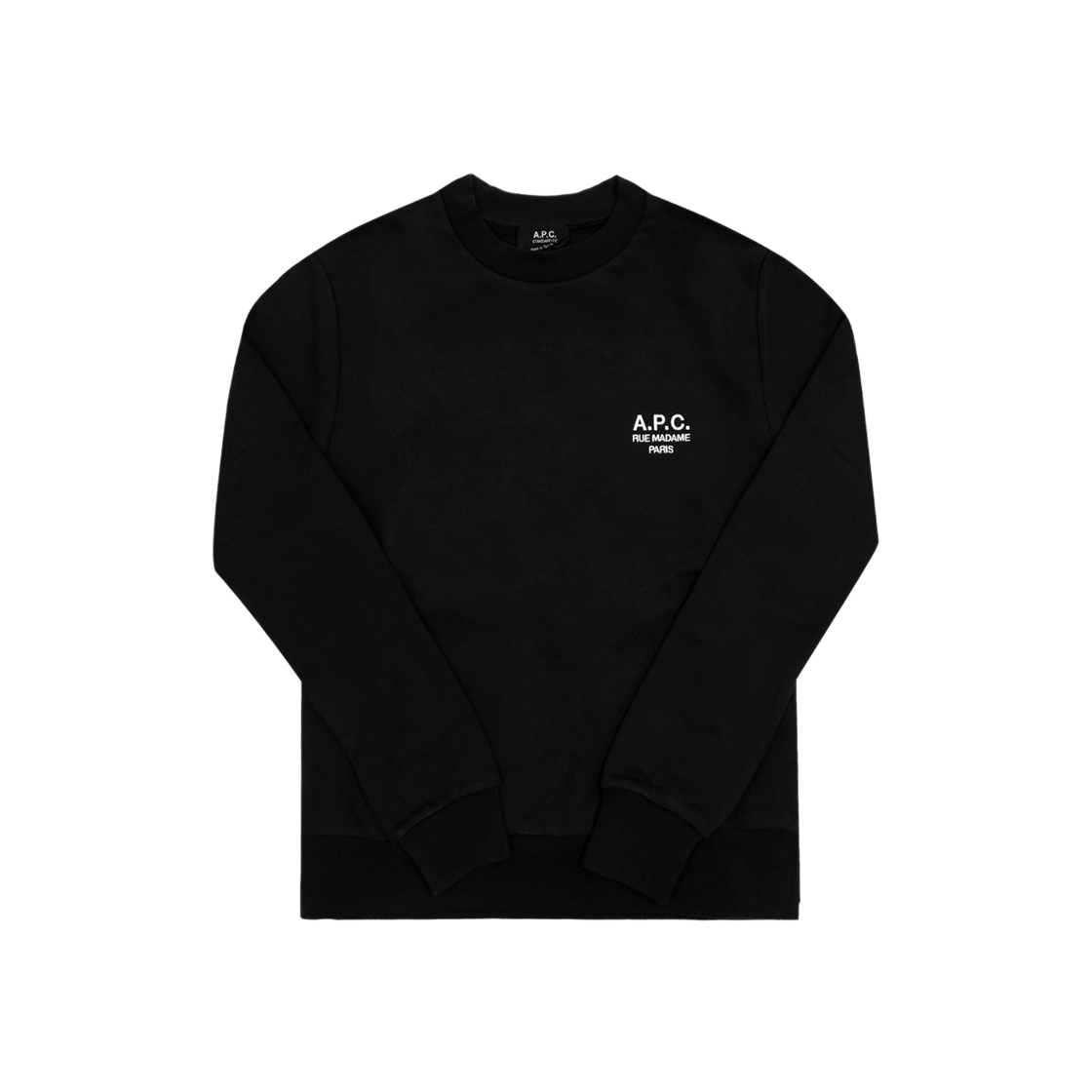 COHBV M27913 TZC NOIR/BLANC [25% 쿠폰] A.P.C. Standard Rue Madame Sweatshirt Black White