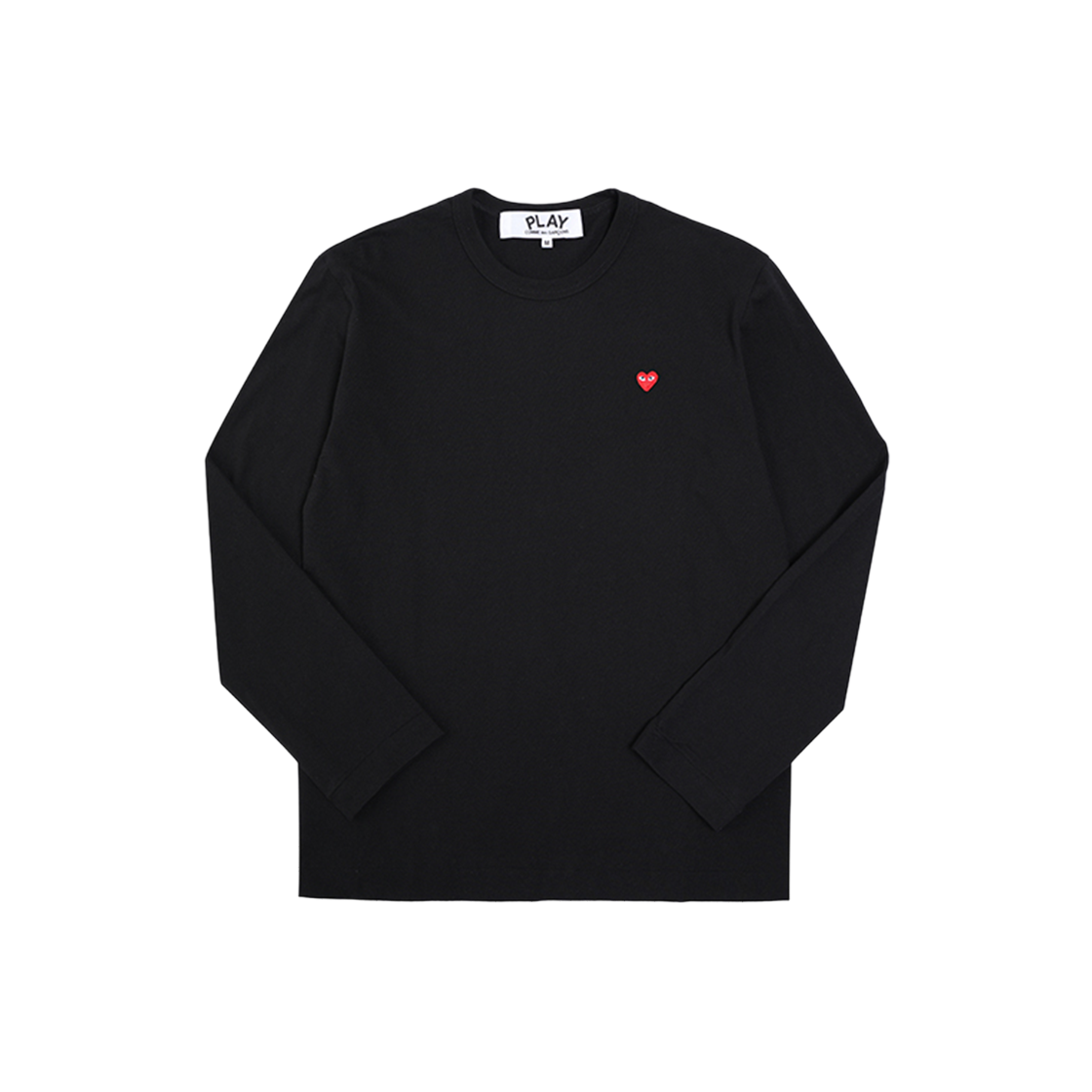 P1T308 1 [25% 쿠폰] Play Comme des Garcons Small Red Heart Long Sleeve Black