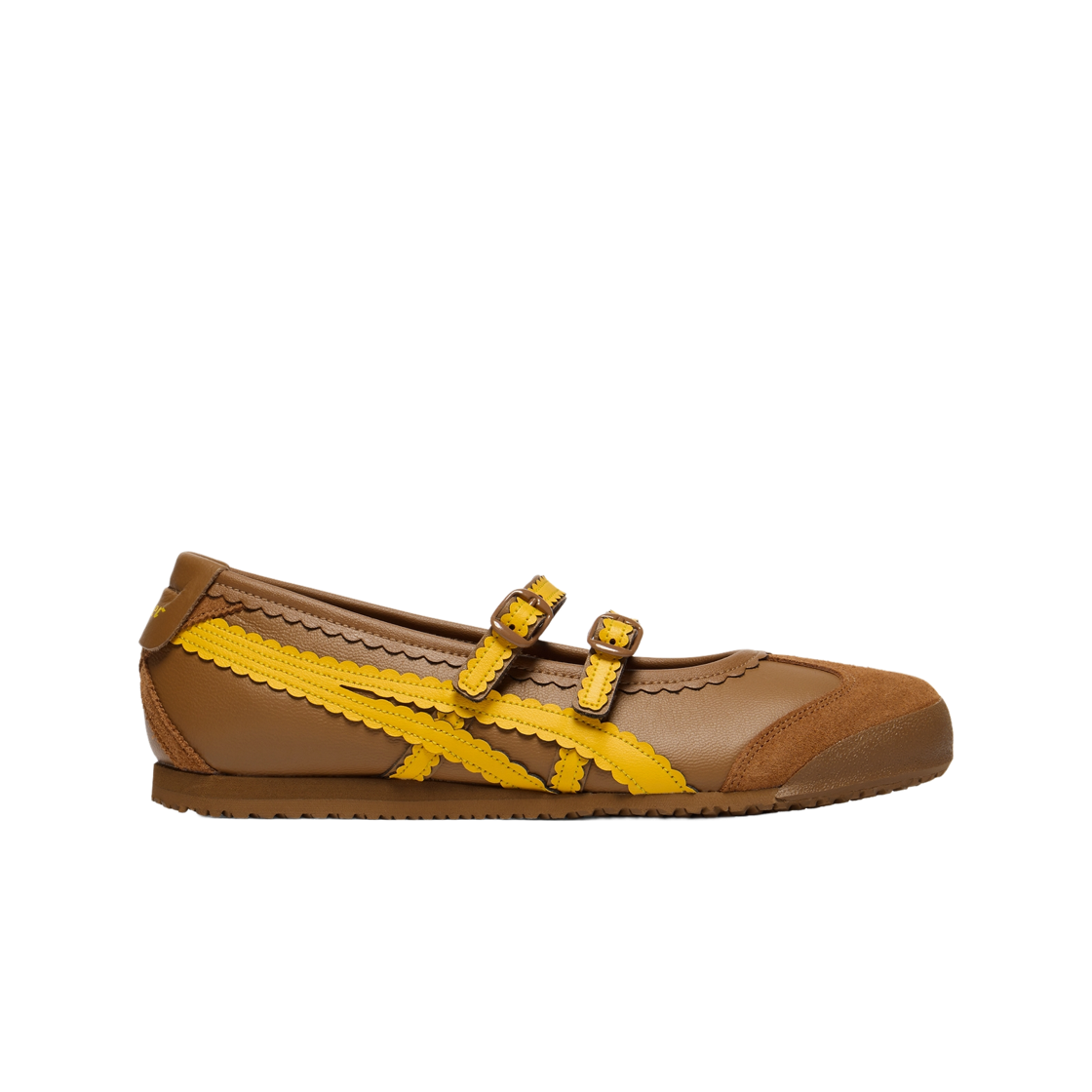 1182A678-201 (W) Onitsuka Tiger Mexico 66 TGRS Brown Sunflower Yellow