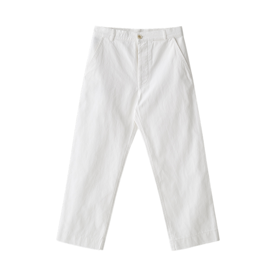 twdkr121 Tuewid 003 Washed Cotton Crop Pants In Coconut