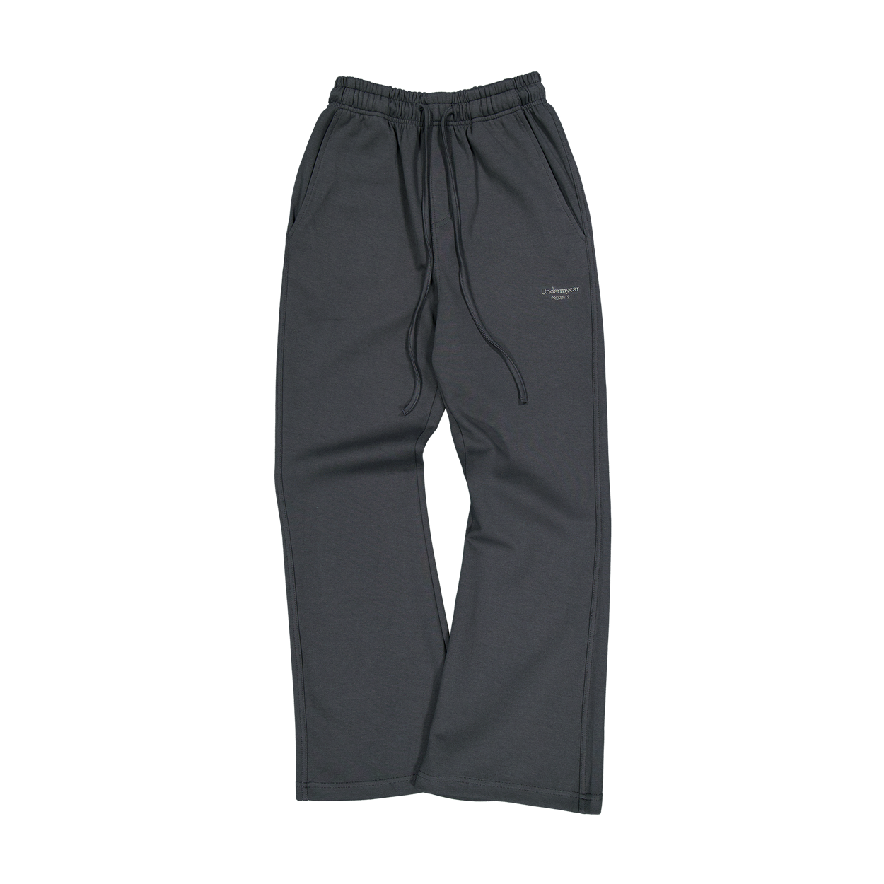 UMCM210DG Undermycar Mu.210 Classic Logo Semi-Flare Sweatpants Dark Gray