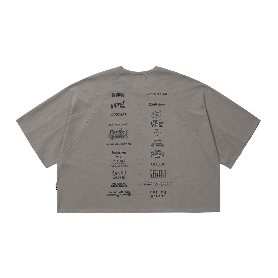 아조바이아조 10주년 기념 래글런 티셔츠 웜 그레이(AJOBYAJO 10th Anniversary Raglan T-Shirt WARM GRAY) - 2