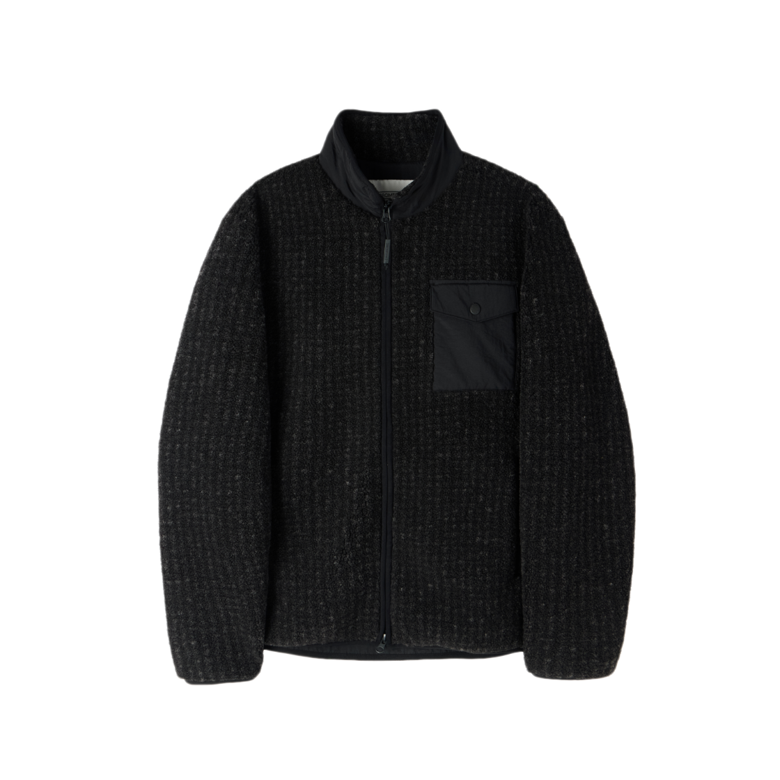 P264MFT136099 BROMPTON LONDON Cozy Lite Check Fleece Jumper Black