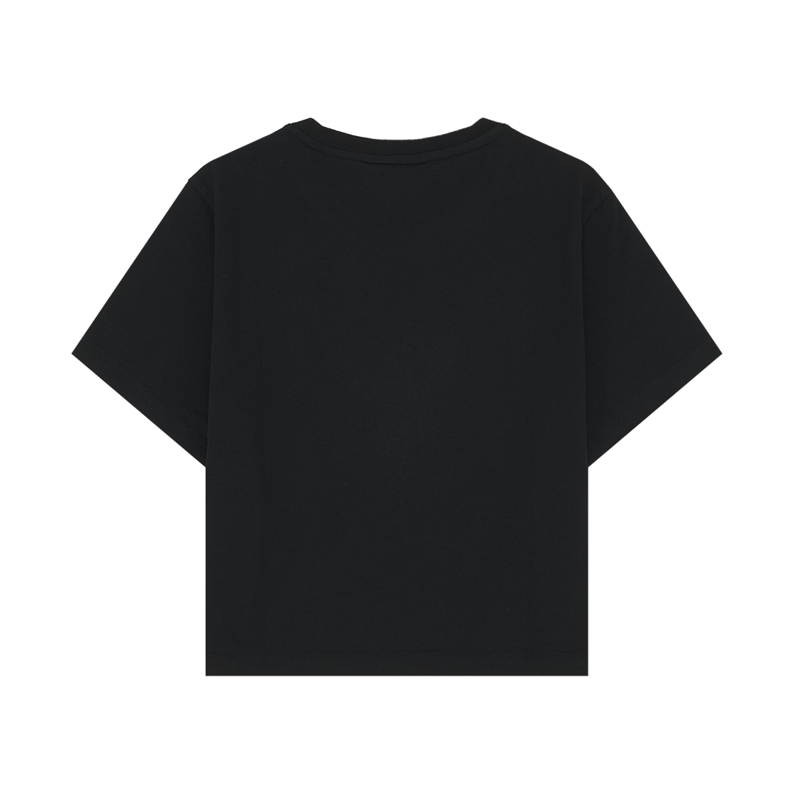 (W) 메종 키츠네 베이비 폭스 패치 베이비 티셔츠 블랙((W) Maison Kitsune Baby Fox Patch Baby T-Shirt Black) - 2