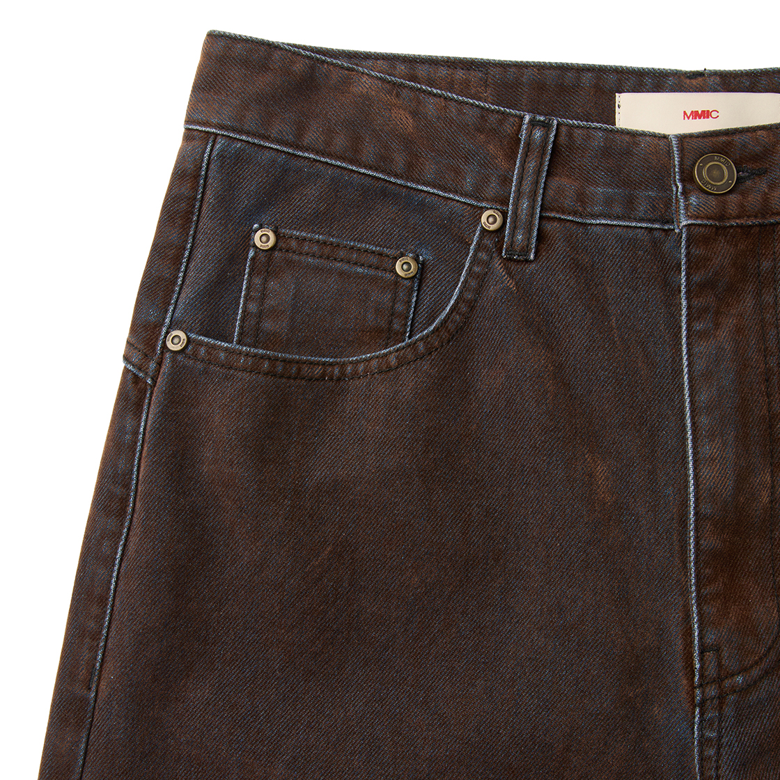 엠엠아이씨 세인트 플레어 진 빈티지 브라운(MMIC Saint Flare Jeans Vintage Brown) - 3