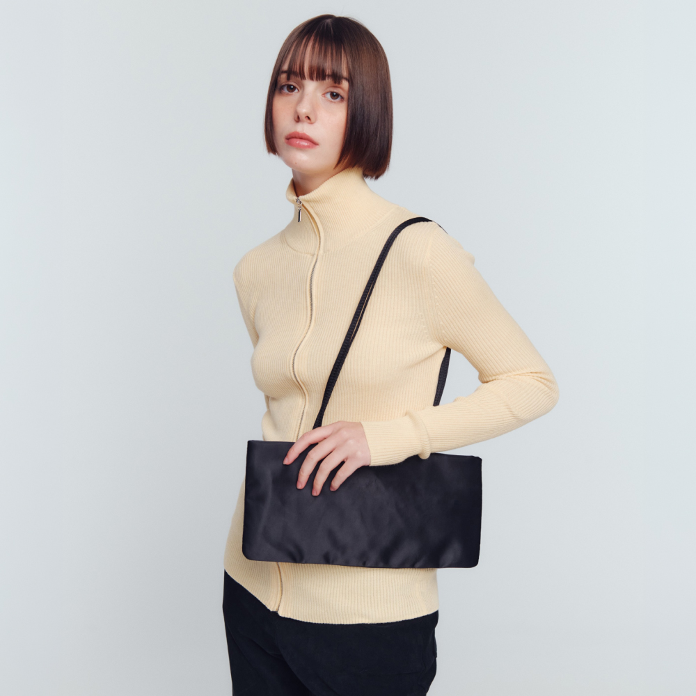 하아카아이브 실키 이스트 숄더백 블랙(Hah Archiv Silky East Shoulder Bag Black) - 3