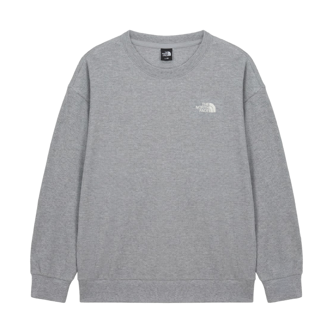 NT7TS54C The North Face Softgrid L/S R/T-Shirt Melange Grey - 26FW