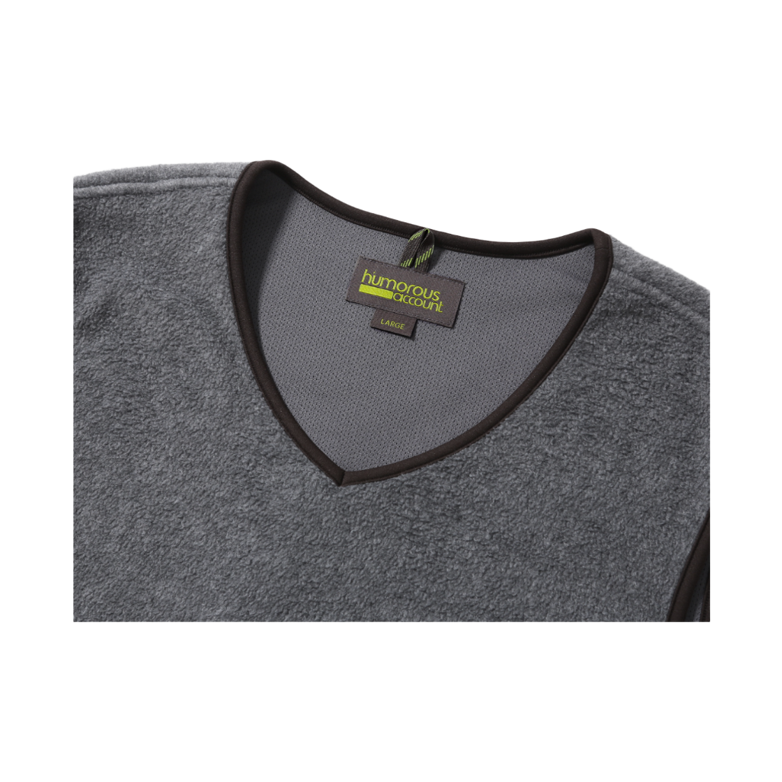 휴머러스 어카운트 웨이브 포켓 플리스 베스트 멜란지 다크 그레이(humorous account Wave Pk Fleece Vest Melange Dark Gray) - 3