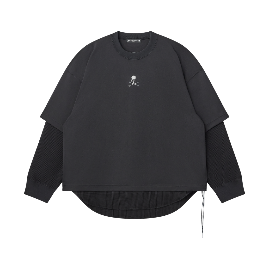 마스터마인드 박시 레이어드 풀오버 블랙 - 26FW(Mastermind Boxy Layered Pullover Black - 26FW) - 1